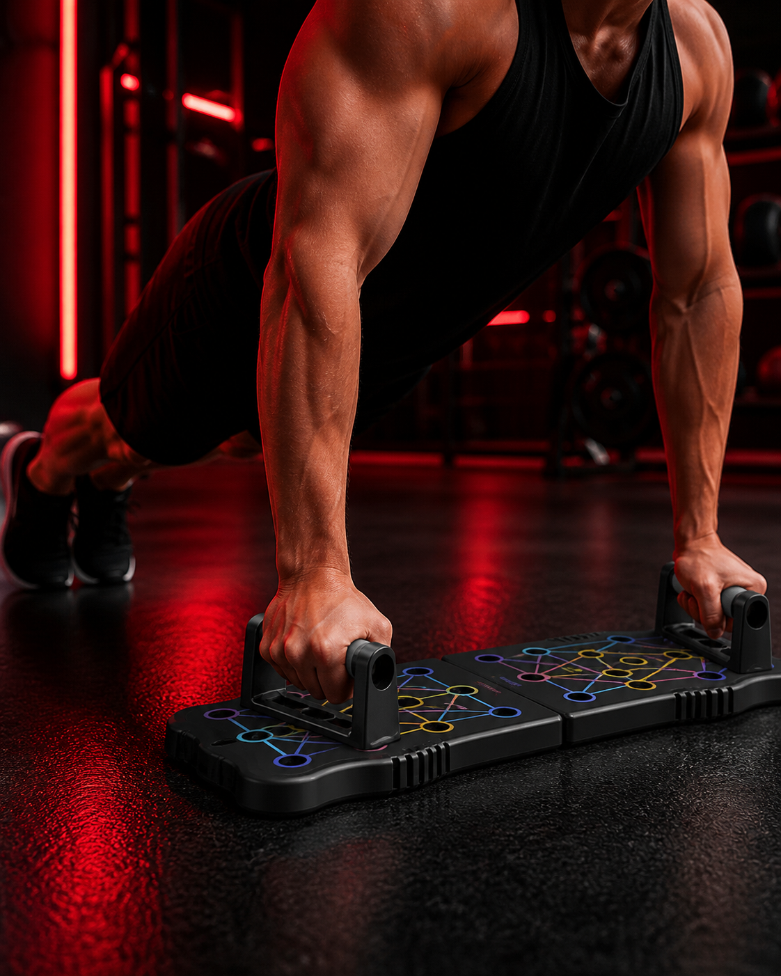 Planche de Pompes RED FLAG – Push Up Pro