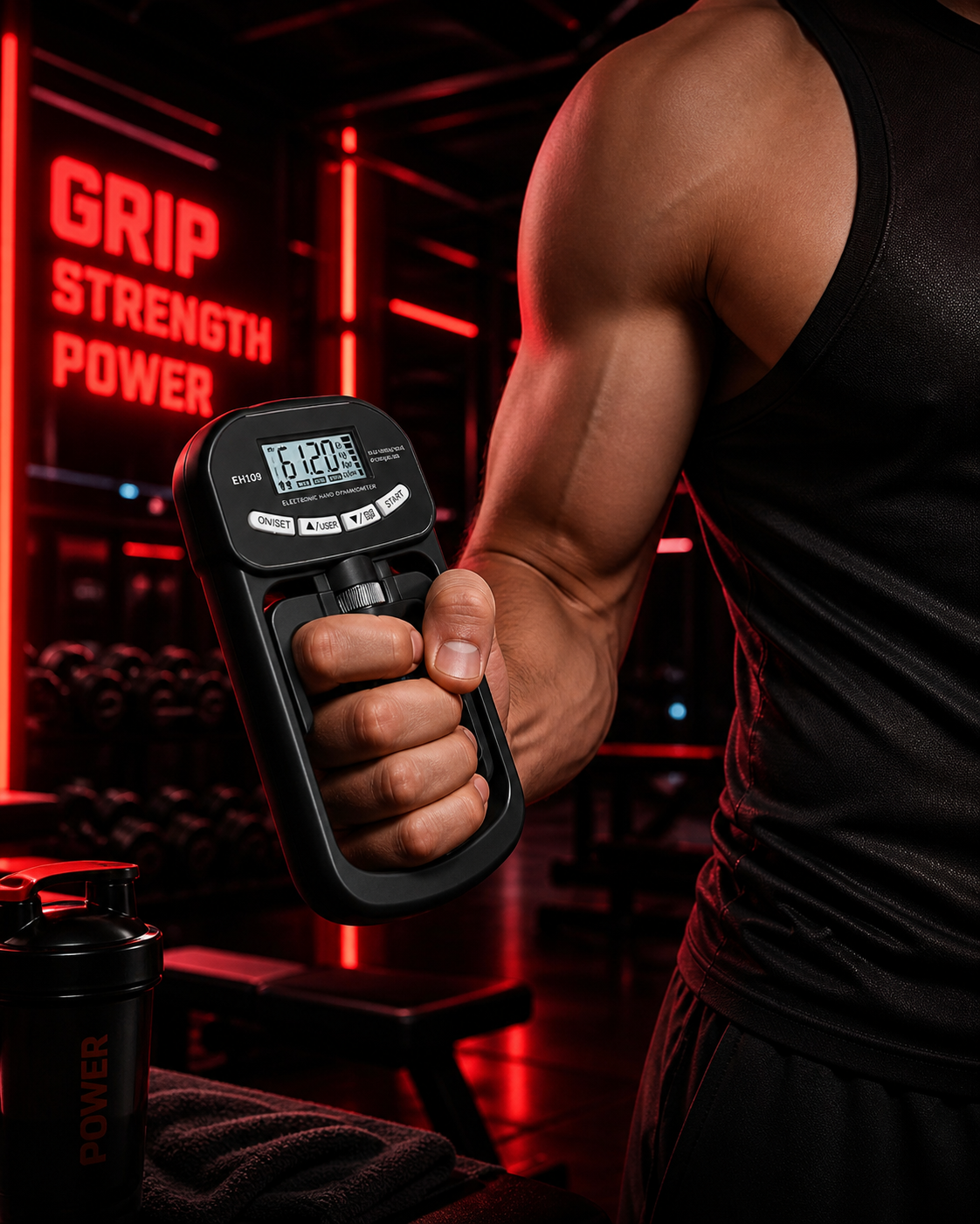 Dynamomètre Digital RED FLAG – Grip Strength Pro