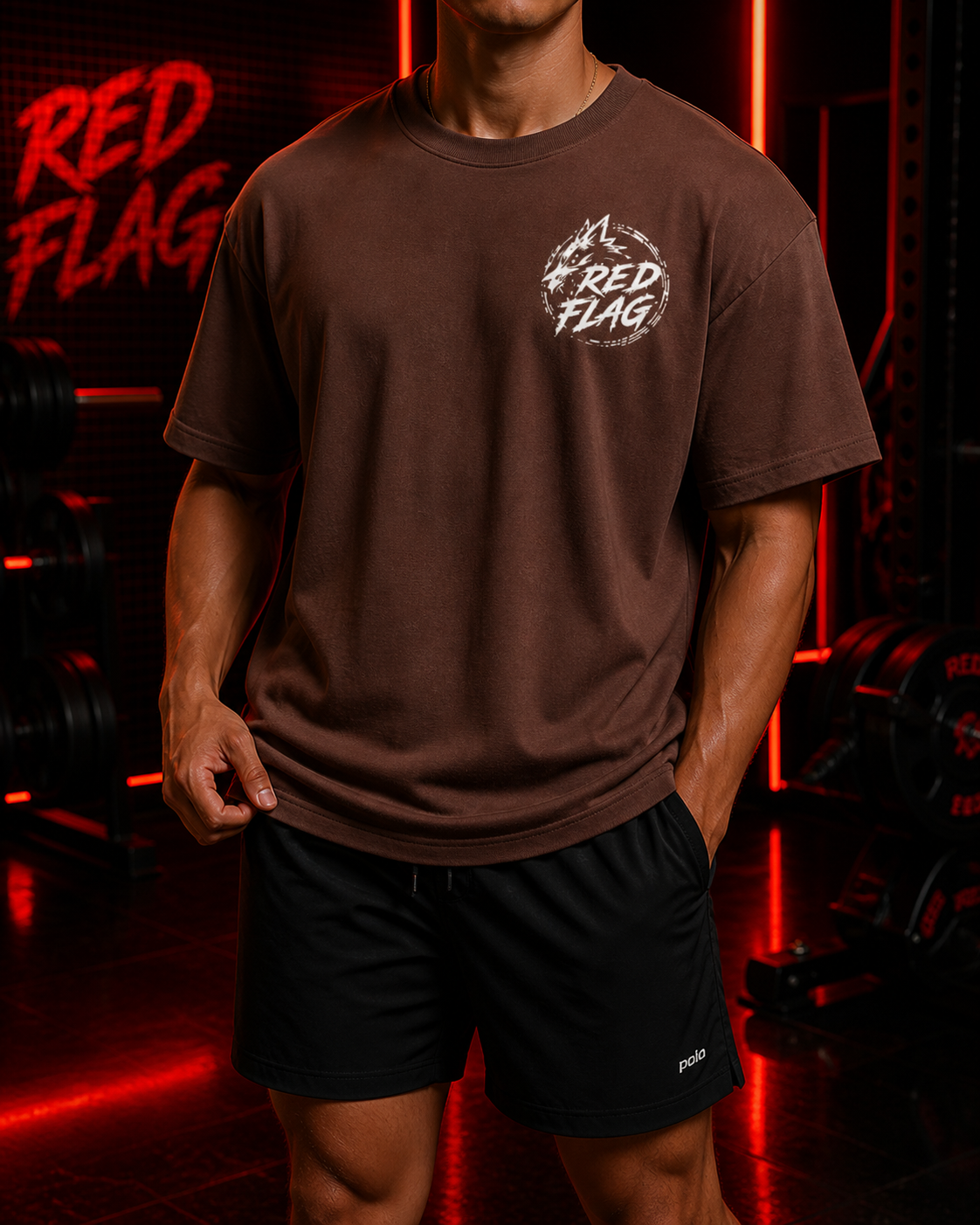 T-shirt Oversize RED FLAG – Signature Urban Fit