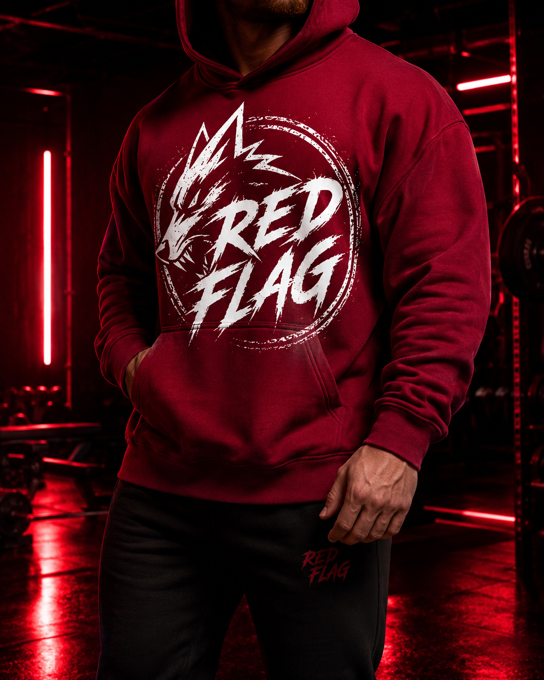 Sweat à Capuche RED FLAG – Signature Hoodie