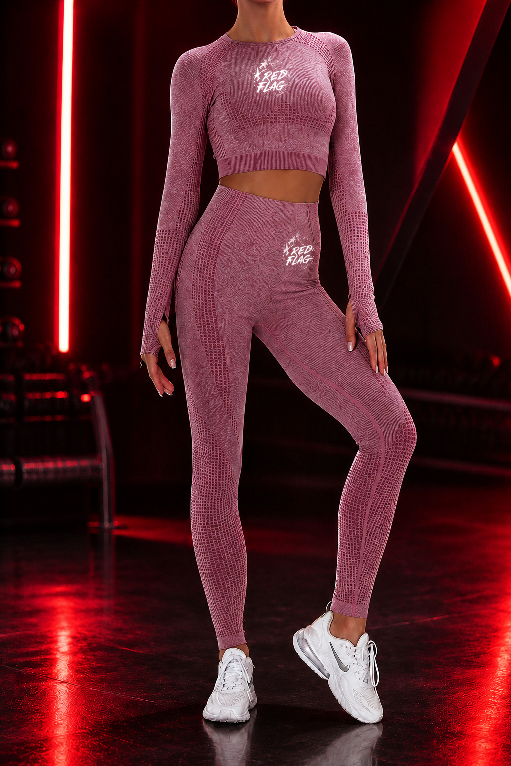 Ensemble Femme RED FLAG – Seamless Power Fit