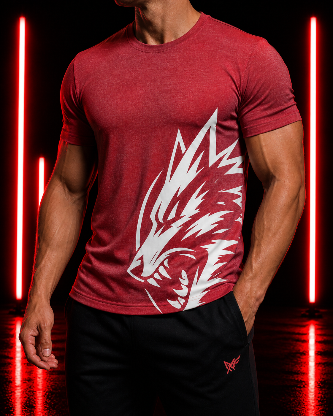 T-Shirt Homme RED FLAG – Wolf Performance