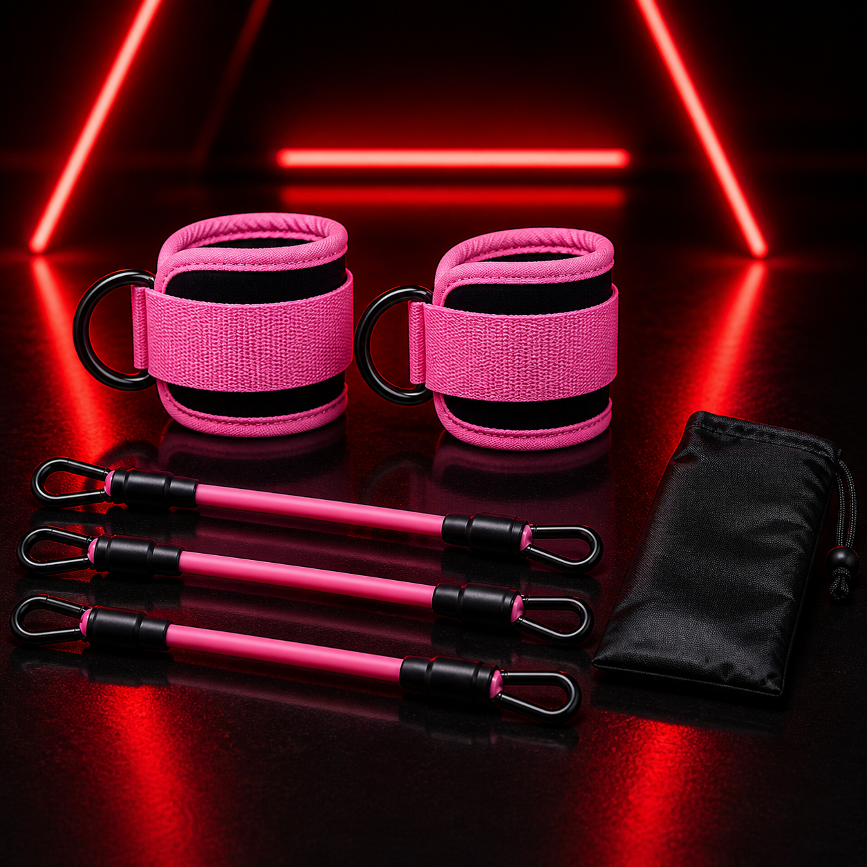 Kit Élastiques Chevilles RED FLAG – Booty Resistance Set